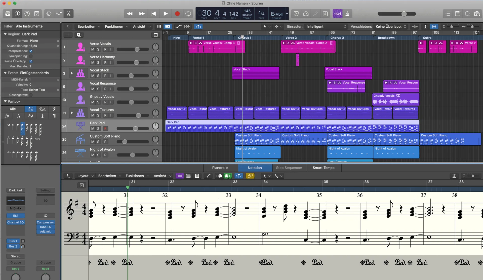 a screenshot of Logic Pro