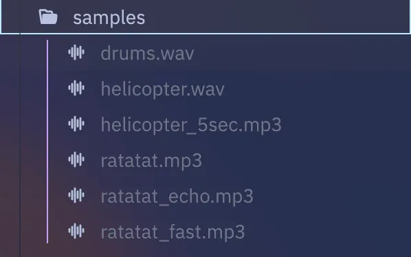a screenshot of the file created